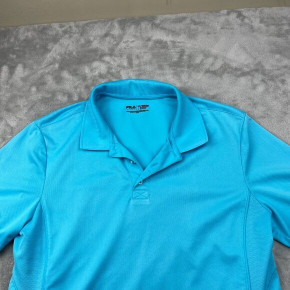 Fila Sport Golf Athletic Fit Short Sleeve Polo Shirt Men's Size Large - Picture 3 of 9